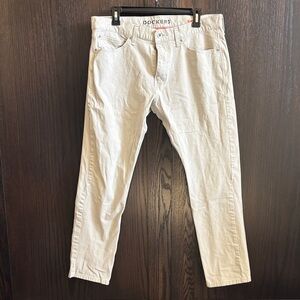Dockers Slim Straight Jeans in Light Beige/Cream 34x32